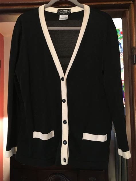 cardigan chanel femme|chanel cardigan black and white.